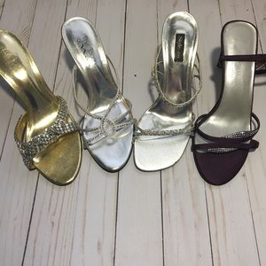 Formal heeled sandals